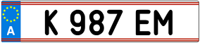 Trailer License Plate